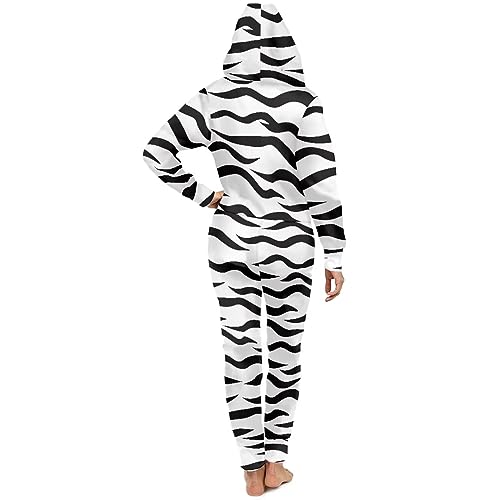Adult Onesie Hooded One-Piece Pajama Zipper Jumpsuits C523146