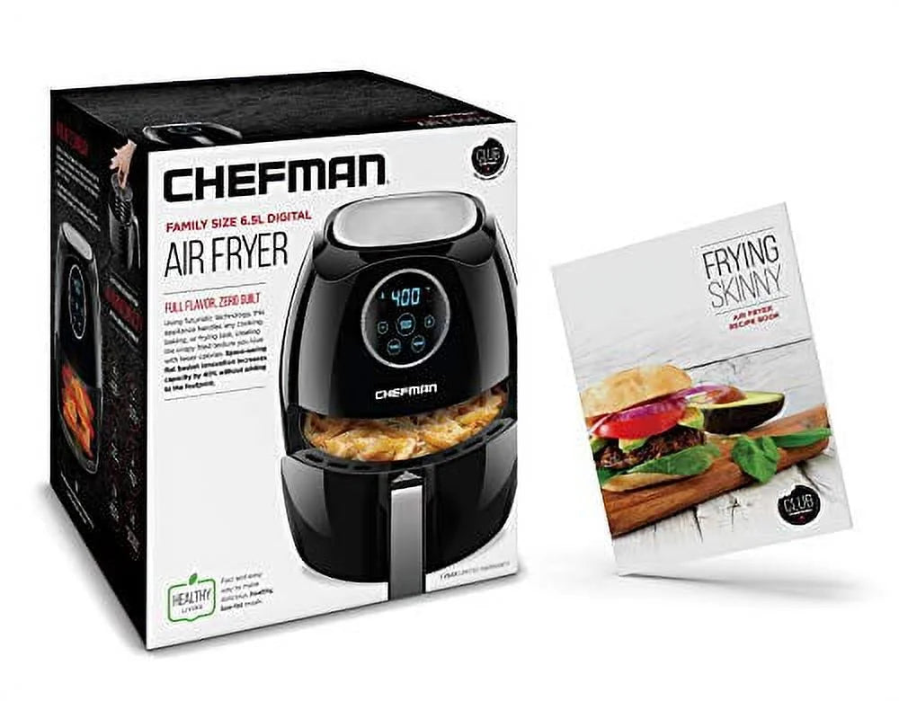 Black 6.5 Liter Air Fryer Oven L673935