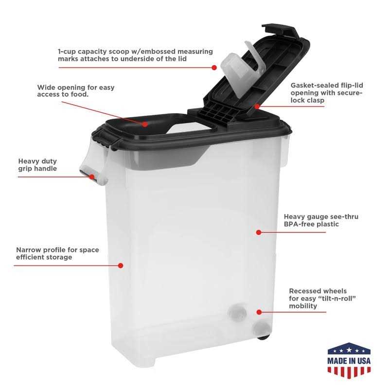 50 QT Airtight Pet Food Storage Container Z69604