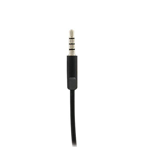 Wired Stereo Headset with Noise-Cancelling Microphone, 3.5 mm Audio Jack, Black V906995