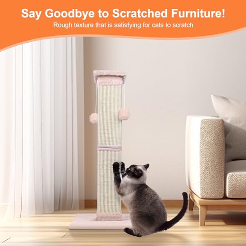 33 Inch Sisal Cat Scratching Post B274