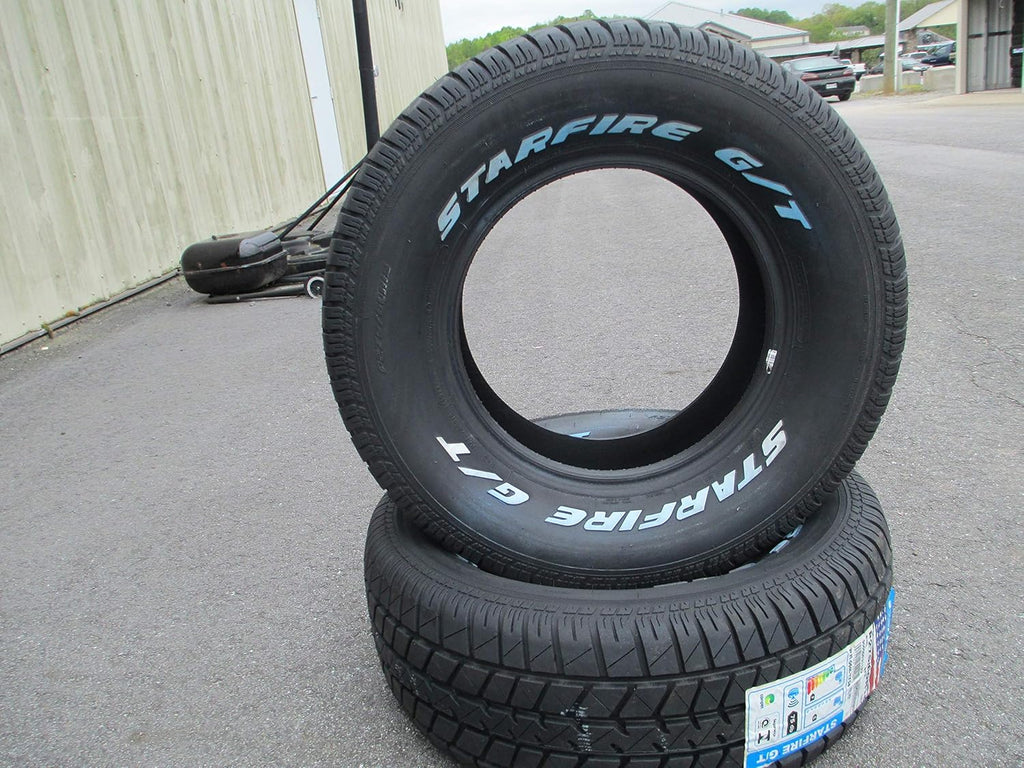 295/50R15 Set of 2 New Starfire GT Tires White Letters O3099