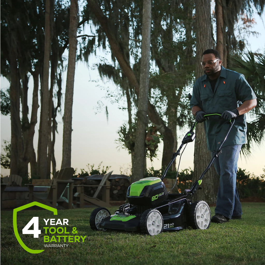 80V 21 Self Propelled Mower 5Ah Battery & Charger B916