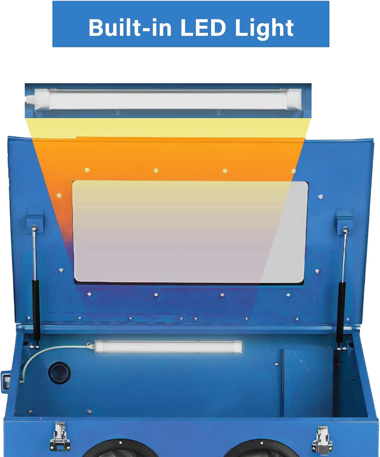90 Gallon Abrasive Blast Cabinet with Dust Collection Reclaimer System V6826