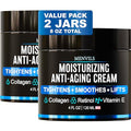 Mens Face Moisturizer Cream with Collagen, Retinol, Vitamins E, Jojoba Oil, 4 oz J6547