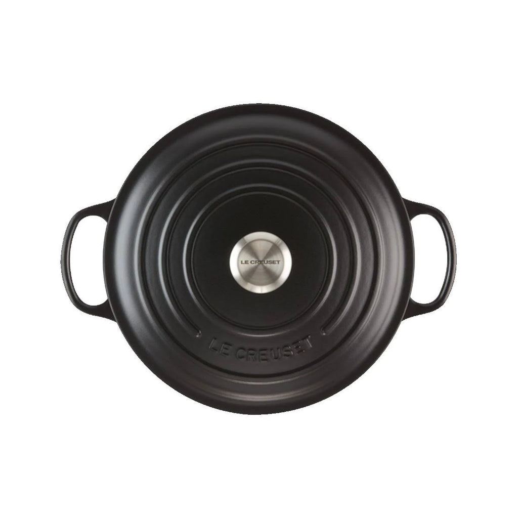 Round Casserole Cast Iron 22 cm Satin Black W45870