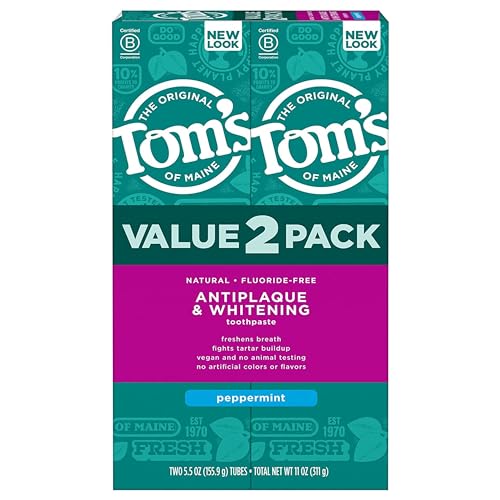 Peppermint 5.5 oz Pack of 2 Natural Toothpaste L176
