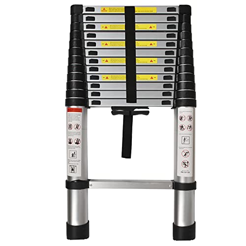 Aluminum Extendable Folding Telescoping Ladder, 330 lbs Capacity, 14.5FT O664529