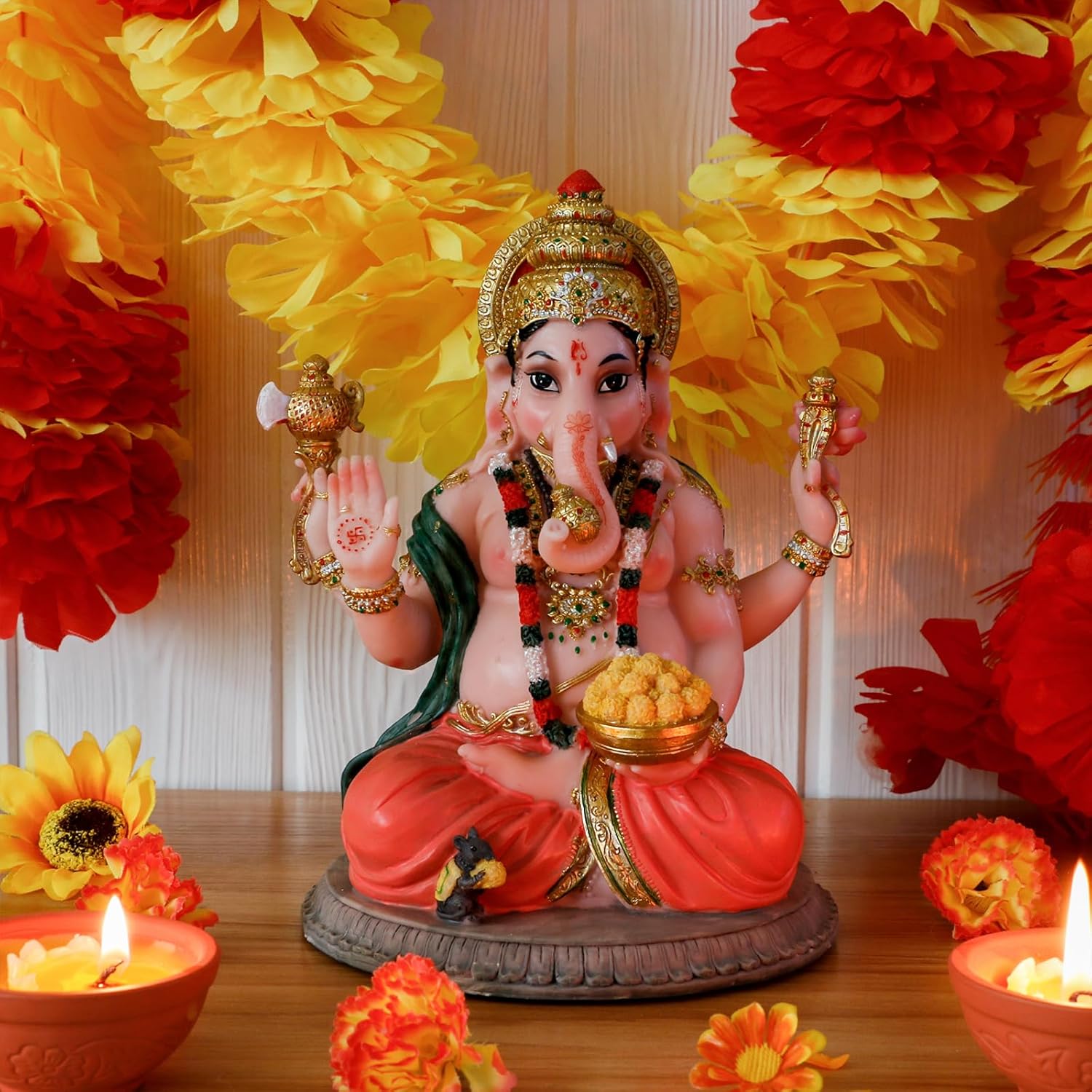 8.4" H Ganesha Statue I25553