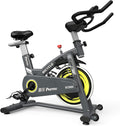 Magnetic Exercise Bike Indoor Stationary Cycling Bike Belt Drive Bicycle with LCD Monitor P770