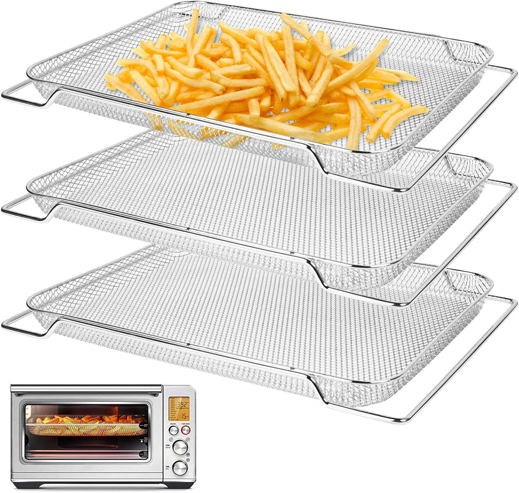 3Pcs Stainless Steel Air Fryer Basket D87697