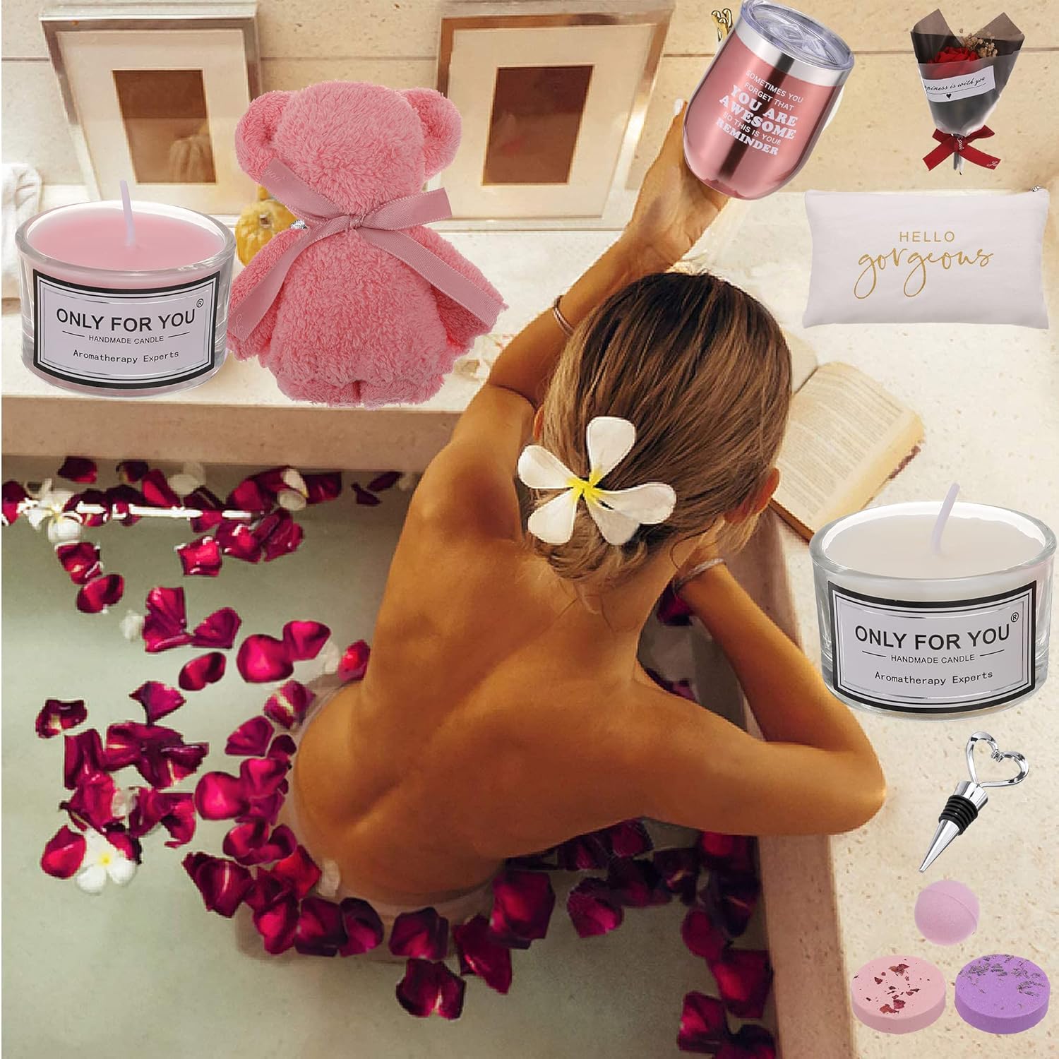 Relaxing Spa Gift Box Basket Bath Set X775