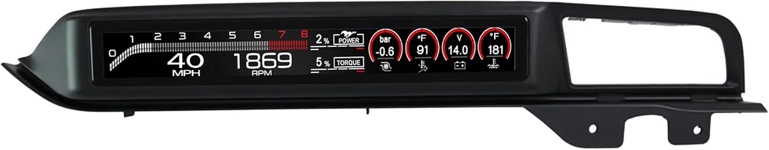 Black LCD Passenger Display for Ford Mustang Dash Panel Screen L609