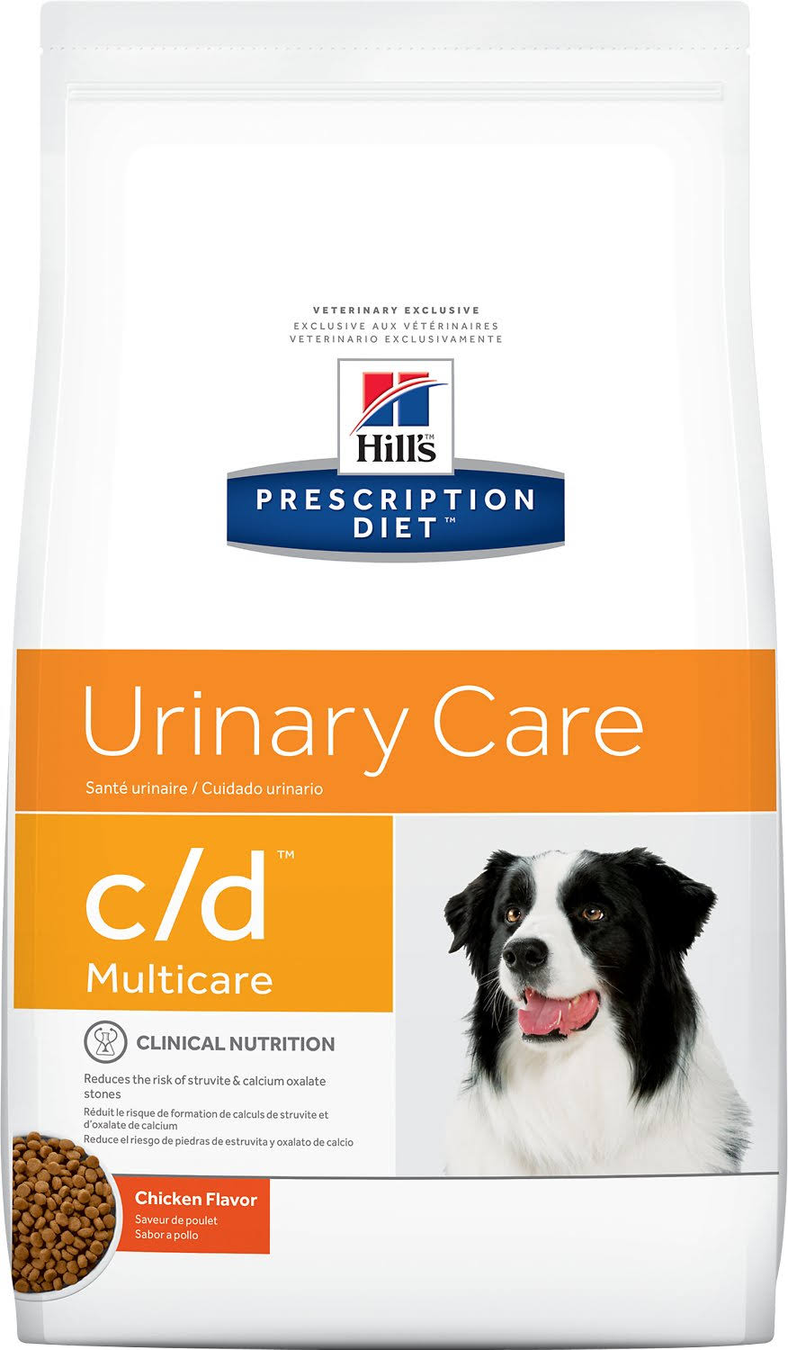 Prescription Diet c/d Multicare Dog Nutrition, Therapeutic, Urinary Care, Chicken Flavor - 17.6 lb H254441
