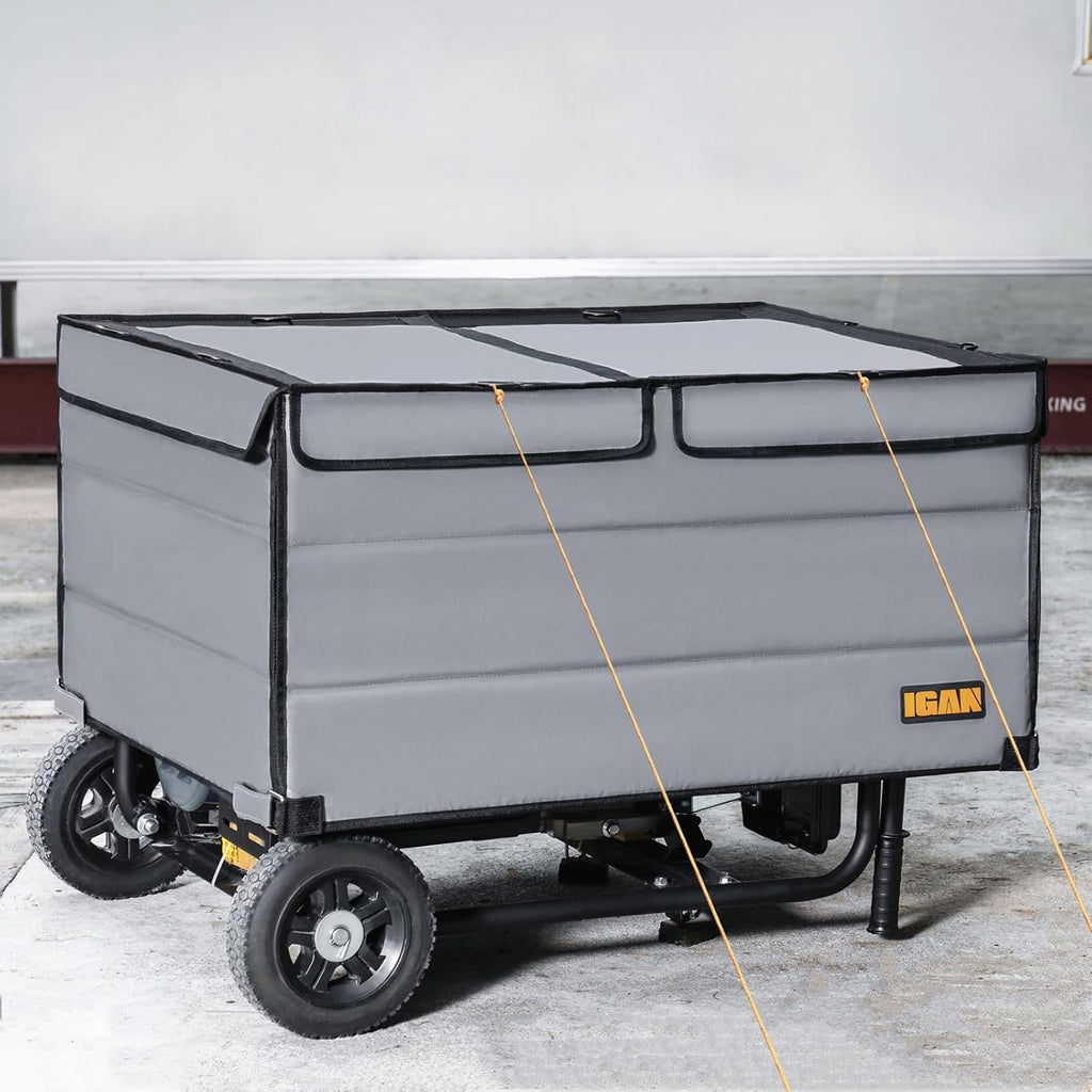 Gray Ultra Heavy Duty Tarpaulin Generator Tent Cover E834532