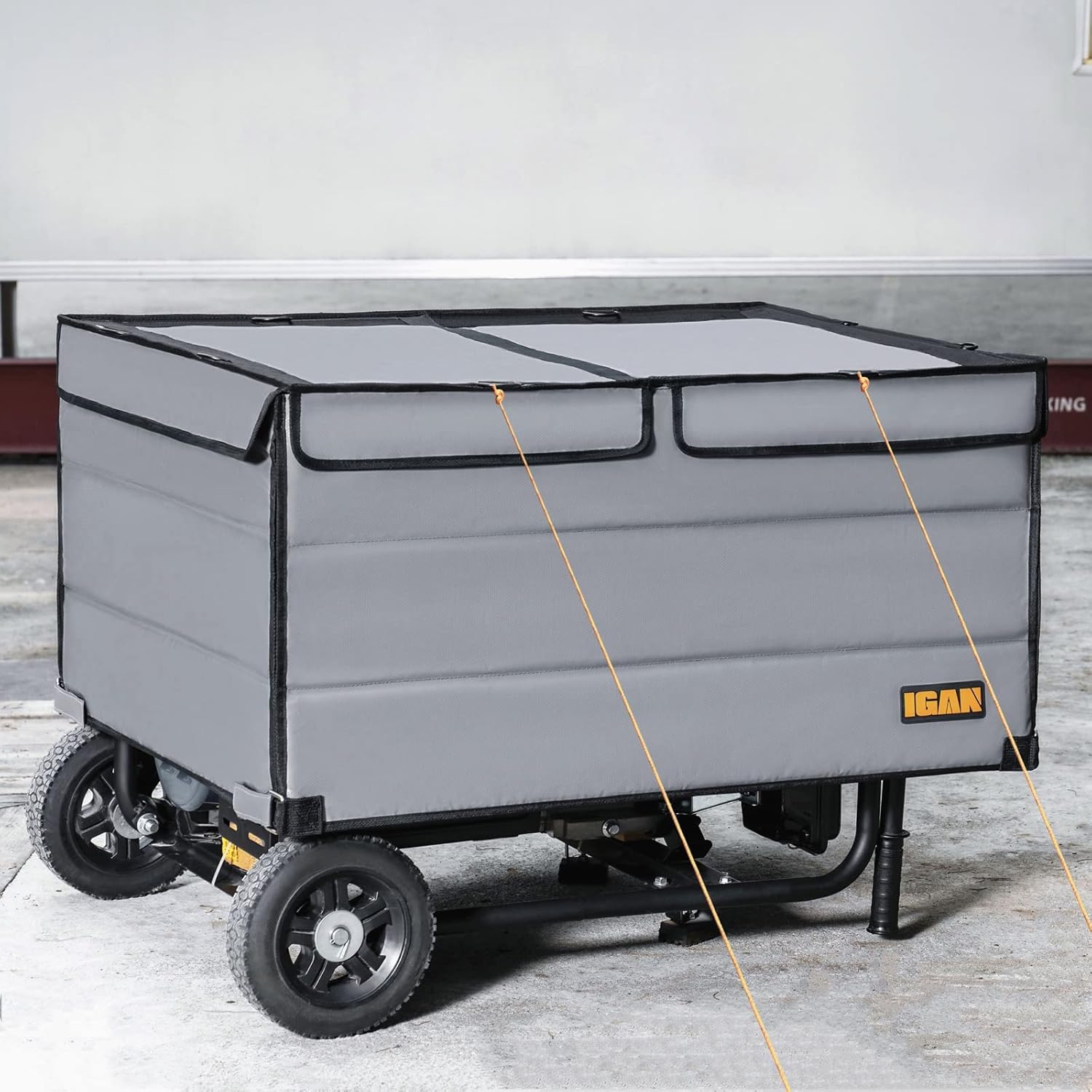 Gray Ultra Heavy Duty Tarpaulin Generator Tent Cover E834532