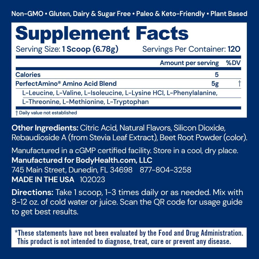 Raspberry Amino Acid Powder, 120 Servings K1261