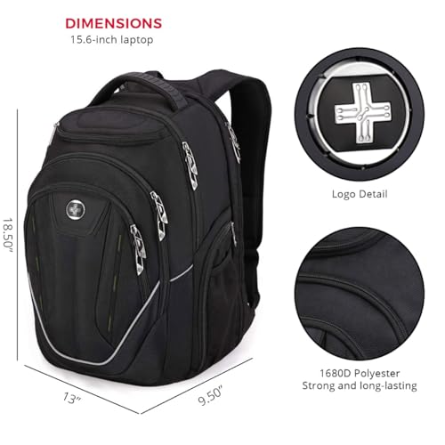 Large Backpack with USB Charging Port and RFID Protection M416990