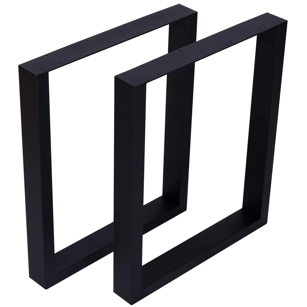 Set of 2 Square Metal Table Legs 28" Z957639