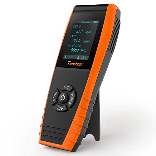 Air Quality Monitor PM2.5 PM10 Particle Counter Formaldehyde Temperature Humidity TVOC AQI Tester S380533