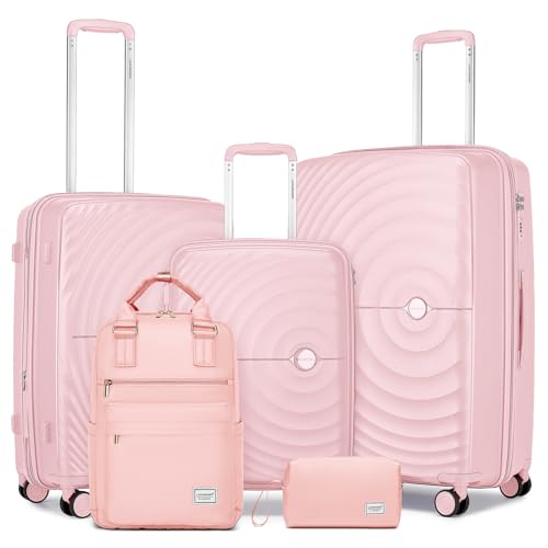 3 Piece PP Hardshell Expandable Luggage Set with Spinner Wheels U451