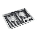 Two Burner Drop-In Cooktop with Cast Iron Grate E383
