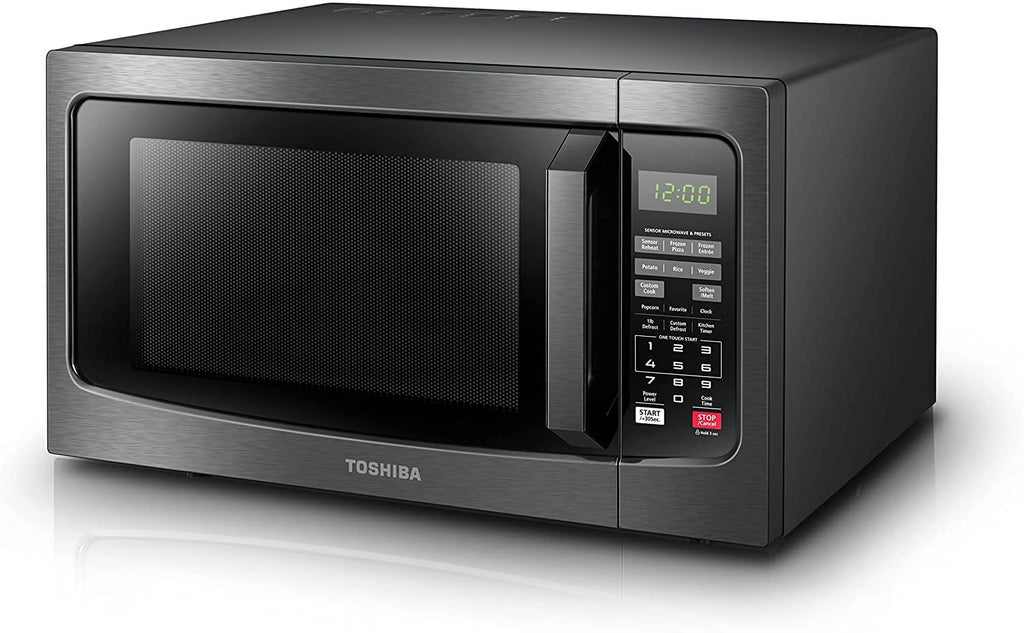 Black Stainless Steel 1.2 Cu. ft Microwave Oven (Refurbished) V24664