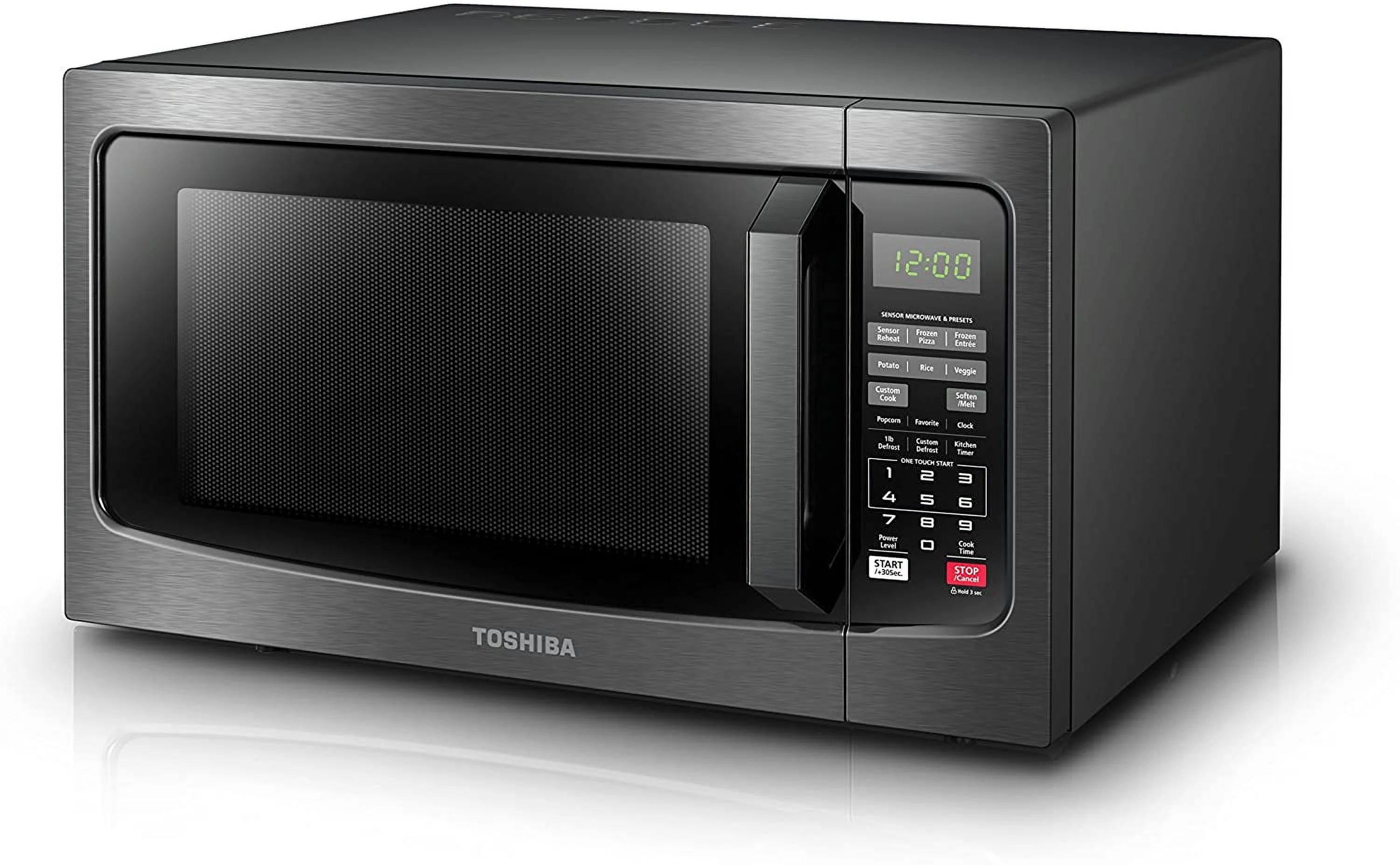 Black Stainless Steel 1.2 Cu. ft Microwave Oven (Refurbished) V24664