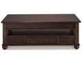 Dark Brown Coffee Table with Lift Top M531