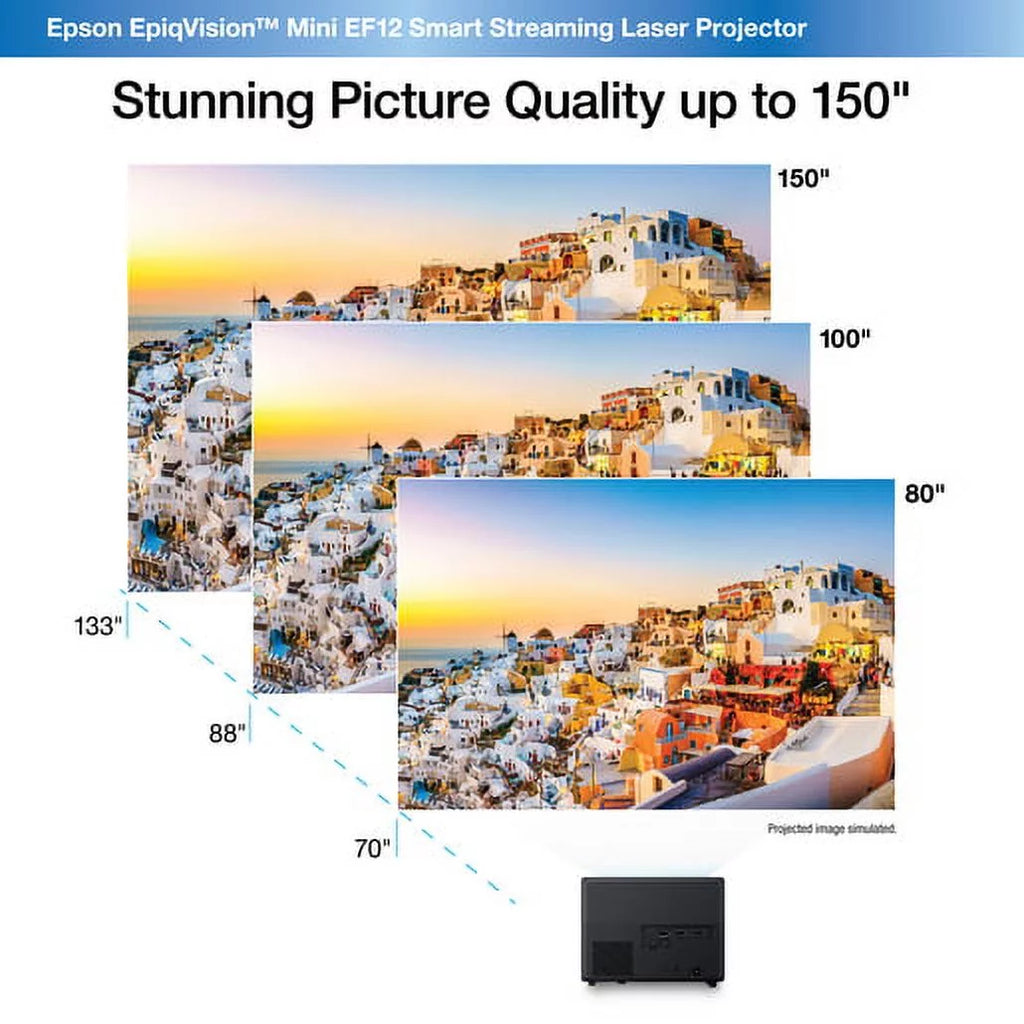 Restored 3LCD Portable Projector, Black J63165