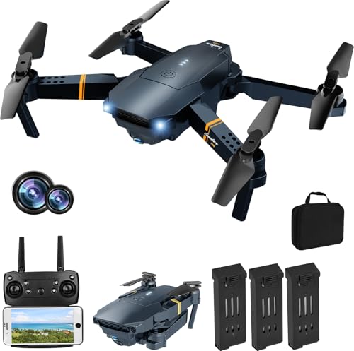 Foldable 1080P FPV Drone with 2 Batteries and Carrying Case D28551