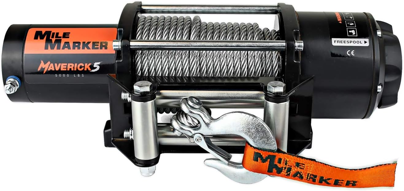 5000 Pound Electric Winch with Steel Cable F239