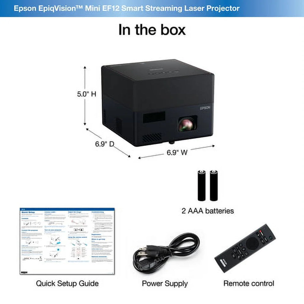 Restored 3LCD Portable Projector, Black J63165