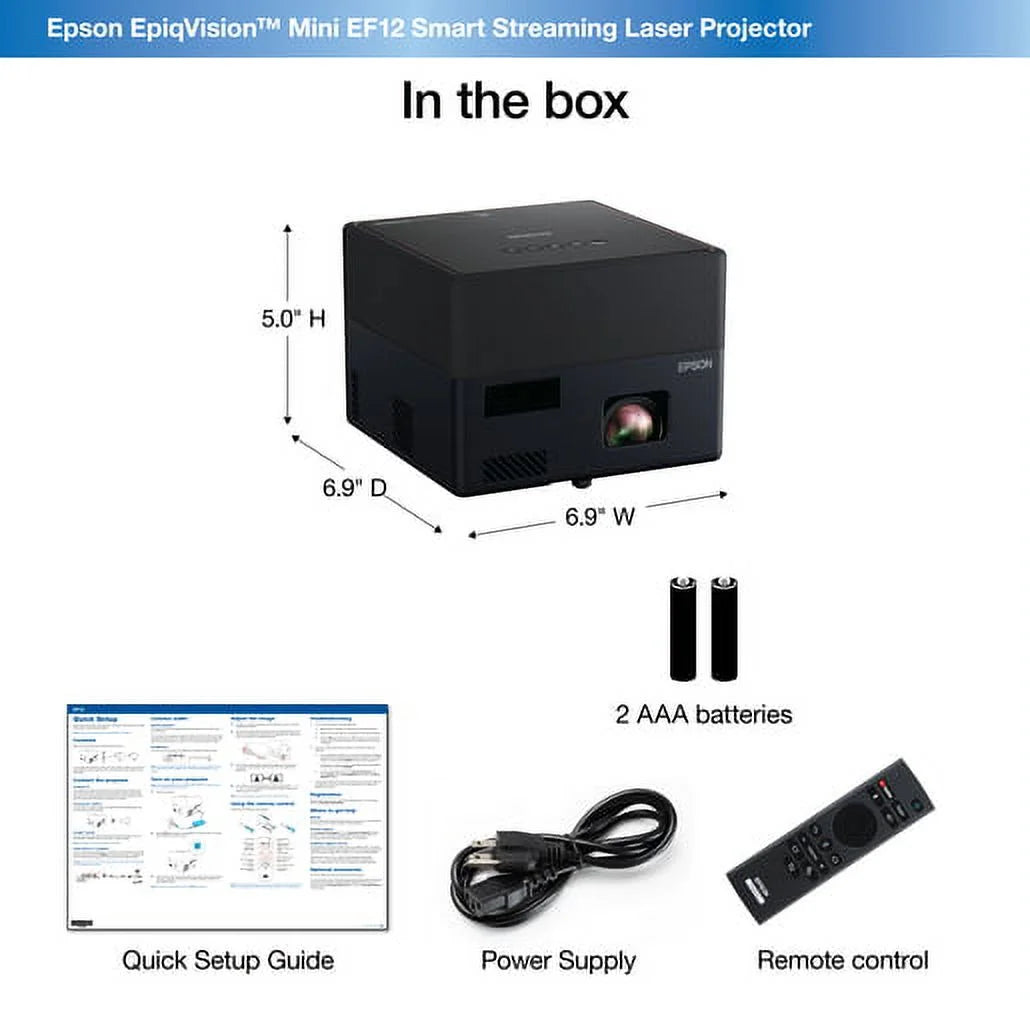 Restored 3LCD Portable Projector, Black J63165
