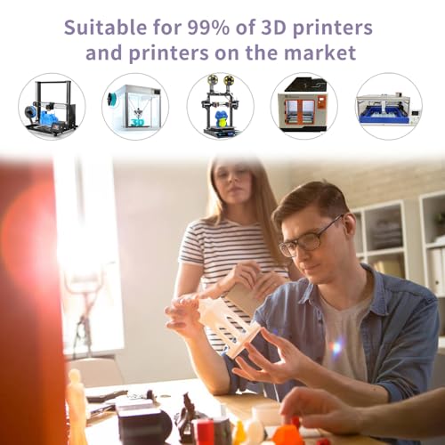 Glow in The Dark PLA Filament 1.75 mm 250g 4 Pack F98789
