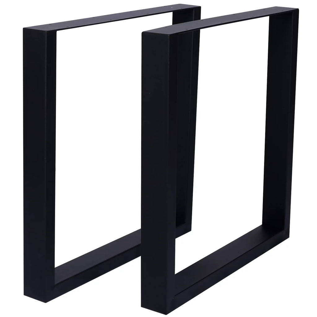 Set of 2 Square Metal Table Legs 28" Z957639
