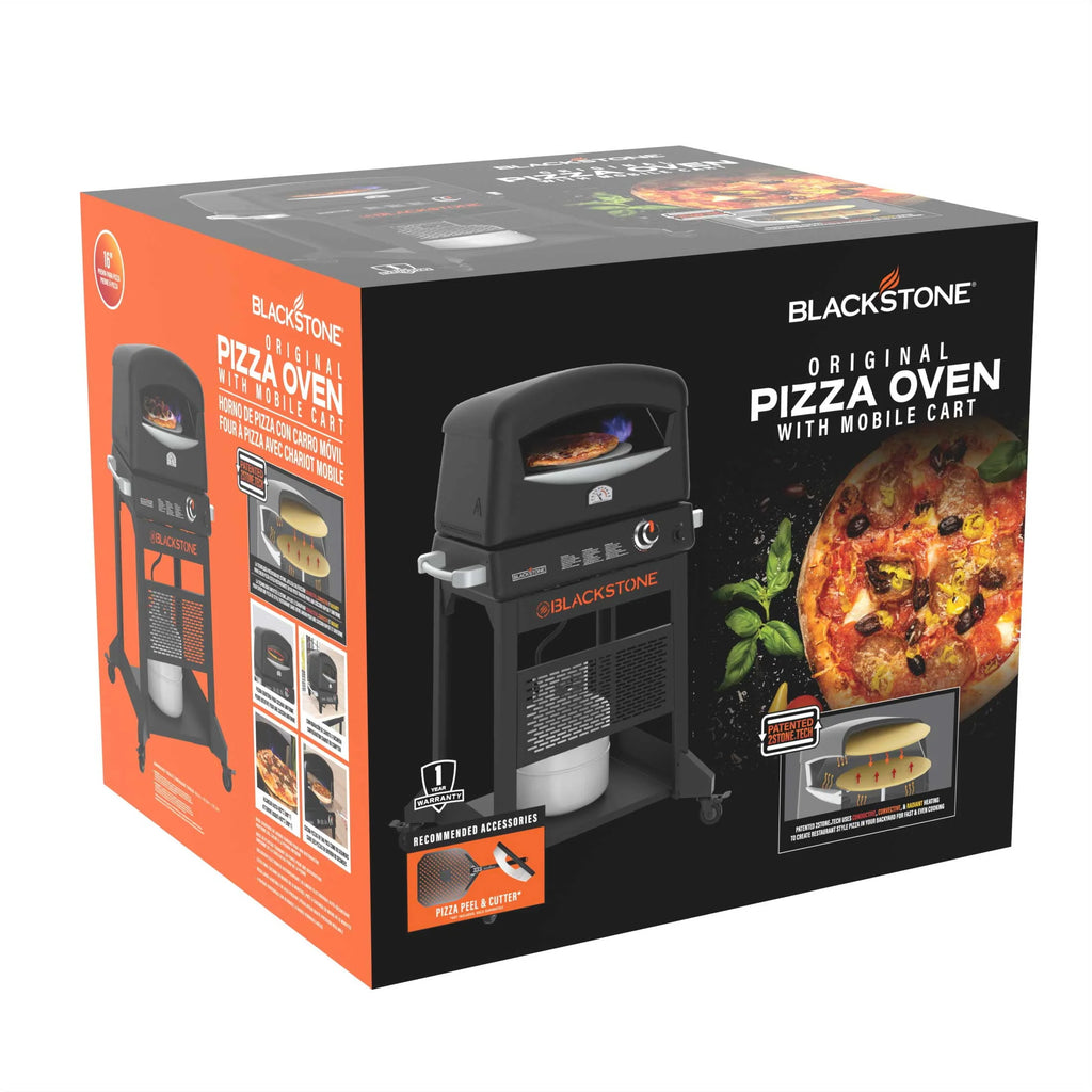 16 Rotating Cordierite Stone Propane Pizza Oven with Mobile Stand F5224