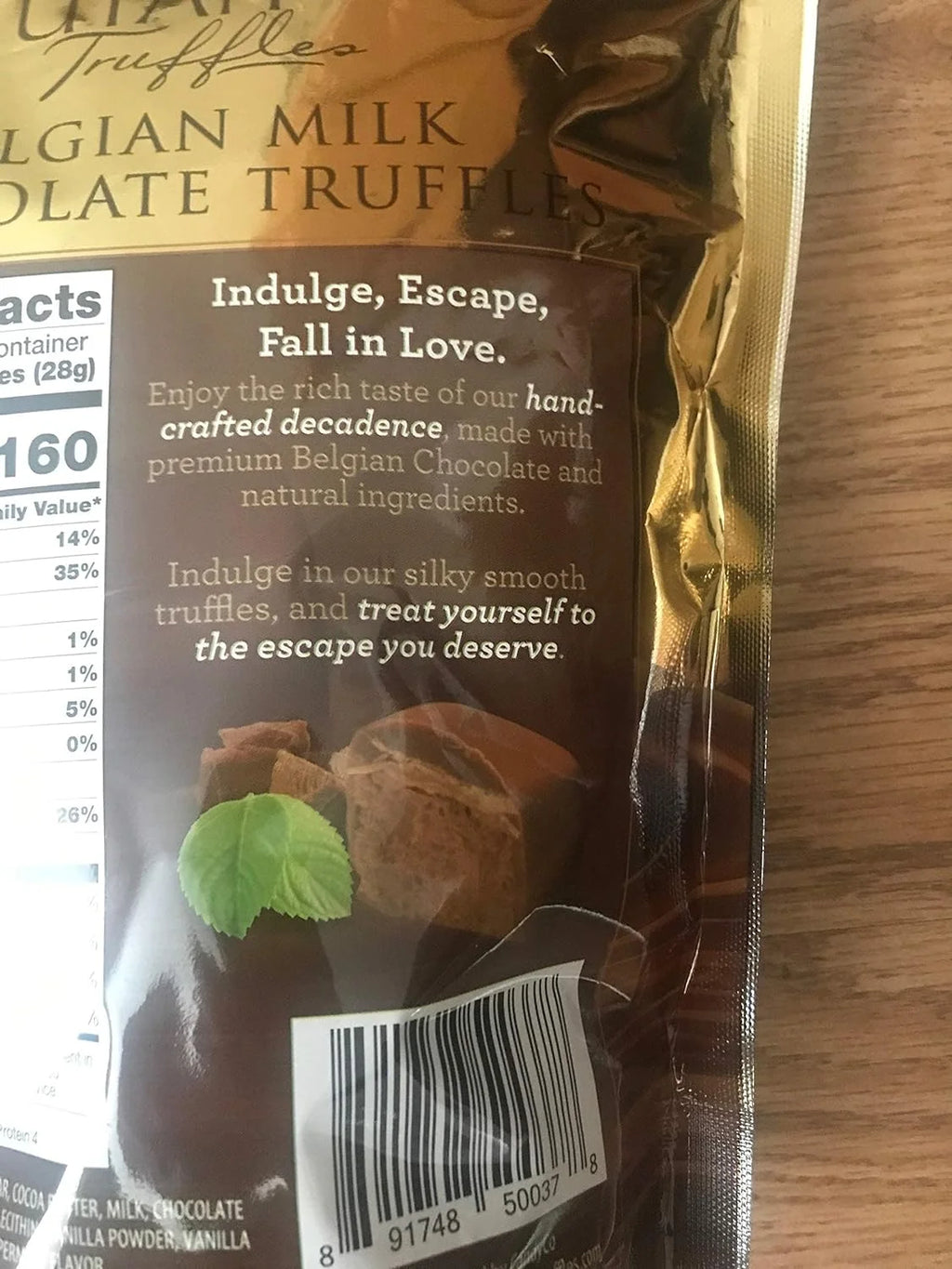 Belgian Milk Mint Chocolate Truffles 16 Oz Bag Q9790