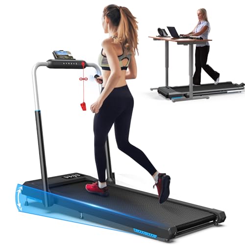 Incline Walking Pad Treadmill, Under Desk Treadmill 330lb Capacity B799835