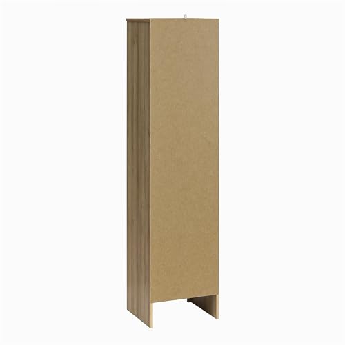 Black Oak 1-Door Tall Cabinet U45948