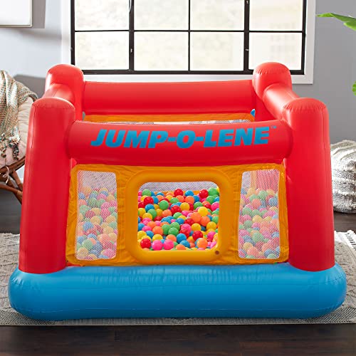 Inflatable Bounce Castle Trampoline with Crawl-Thru Door and Net Q6772