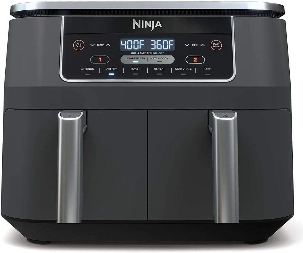 8 Quart DualZone 2-Basket Air Fryer, Grey C654538