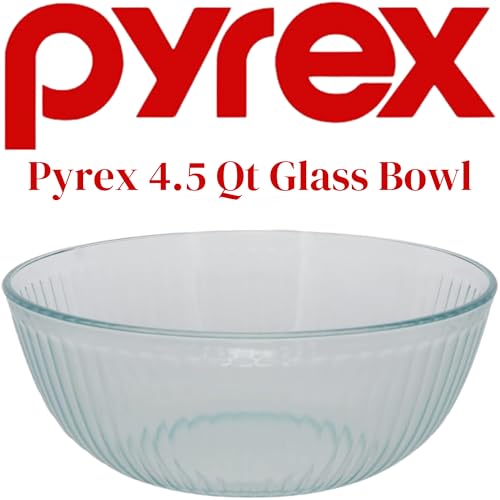4.5 Quart Glass Mixing Bowl With Blue Lid D658806