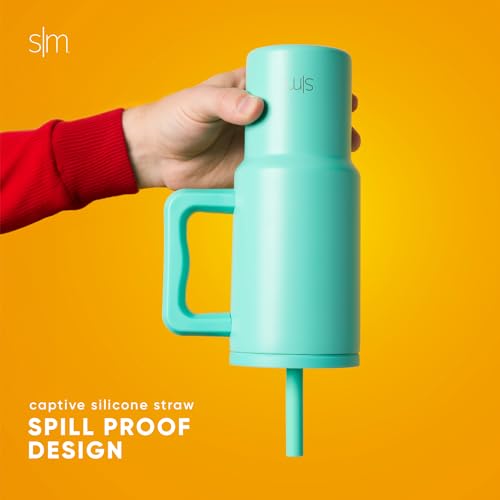 24 oz Tumbler with Handle and Silicone Straw Lid D625531