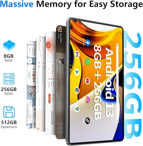 12 Inch Android Tablet with 8GB RAM 256GB ROM U598