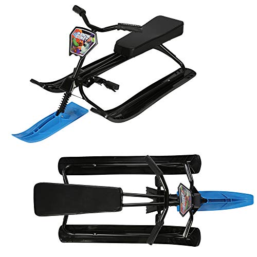 Snow Racer Sled with Steering Wheel and Twin Brakes A98452