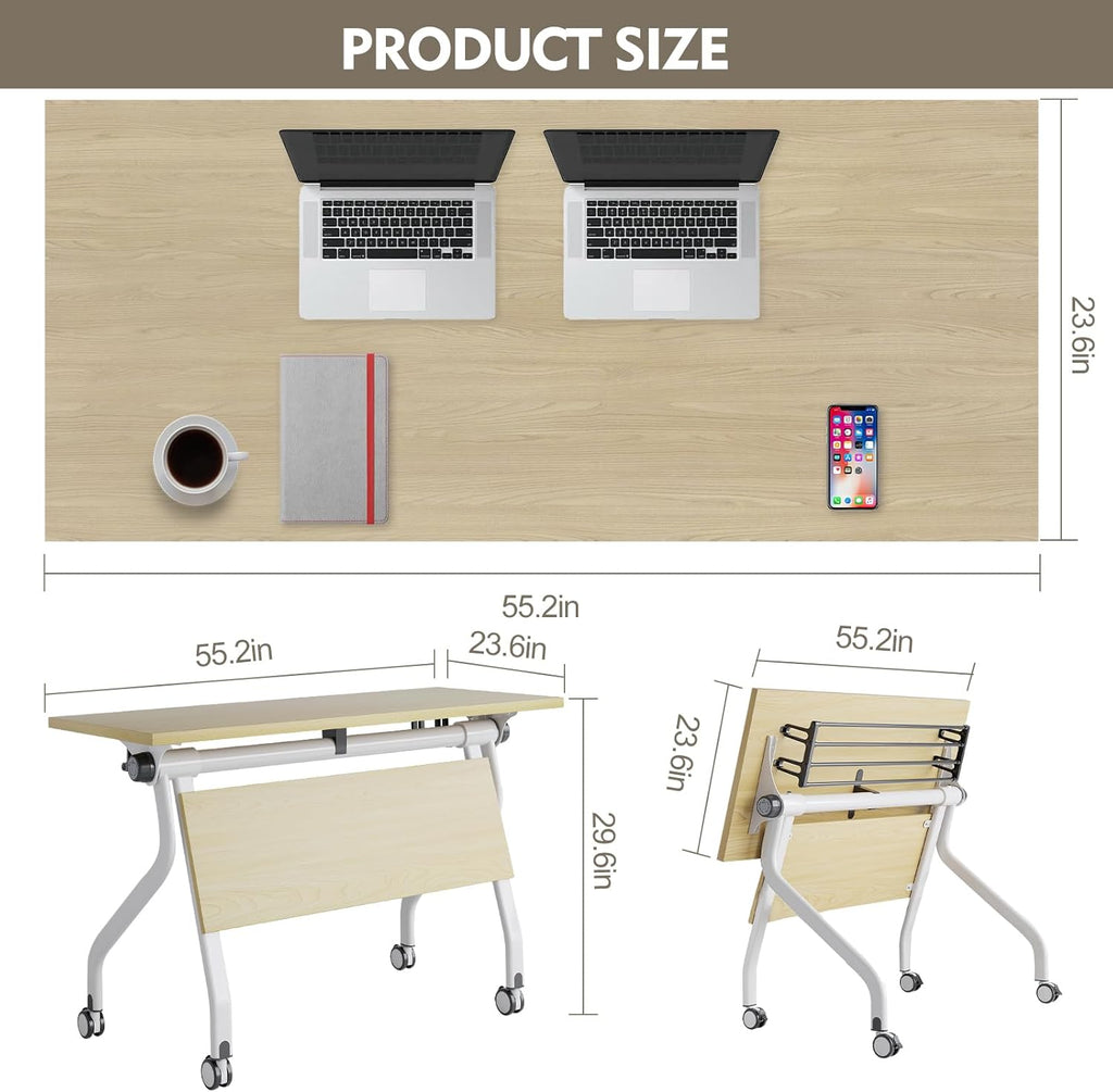 6-Pack Folding Conference Table with Caster Wheels U972