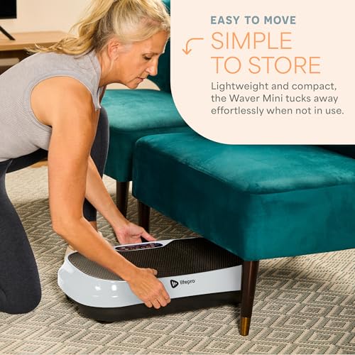 Mini Vibration Plate Exercise Machine with 2 Loop Bands & 4 Resistance Bands A7047