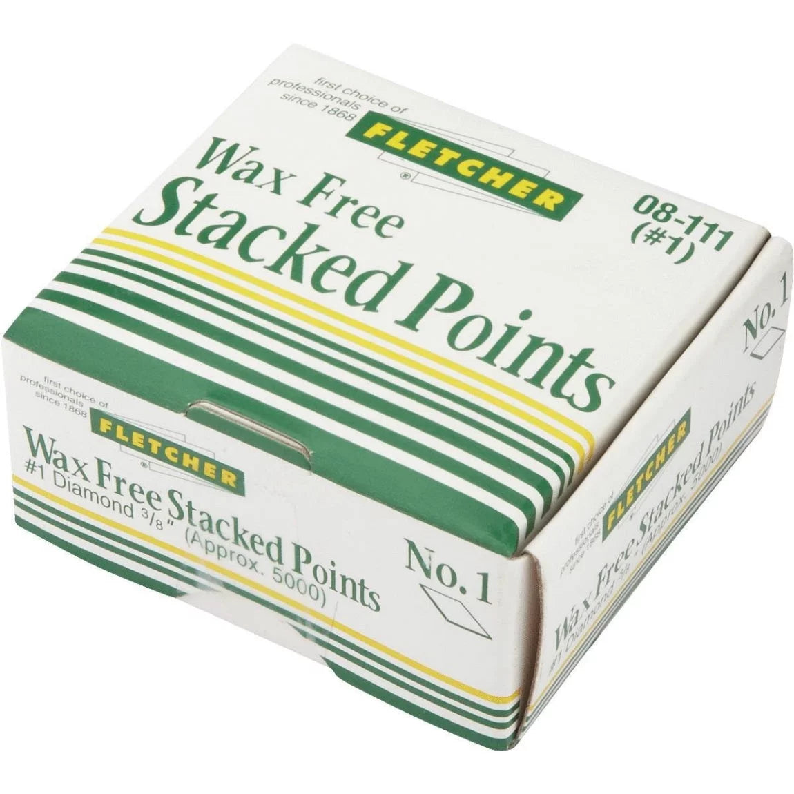 Wax-Free Stacked Glazier Points, 3/8" B773197