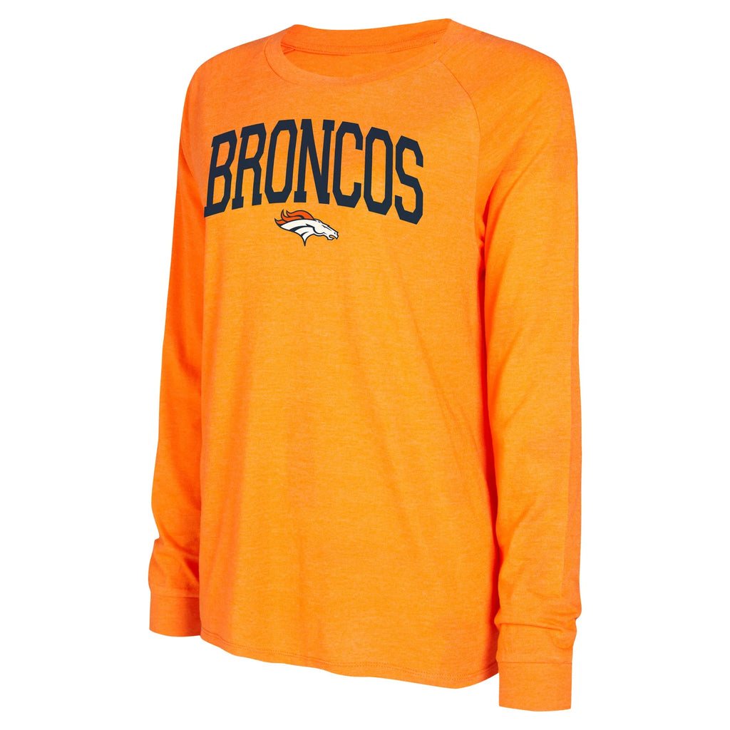 Navy Orange Raglan Long Sleeve T-Shirt & Shorts Lounge Set B4341